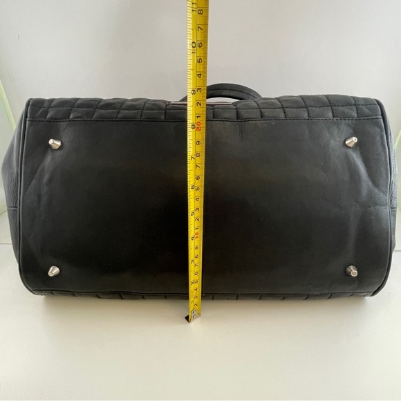 BCBGMaxAzria Black Shoulder Bag with Gold Hardware - Picture 11 of 15